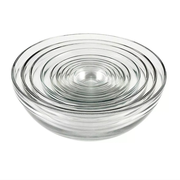 Glass bowls nested - Picture 2 of 4